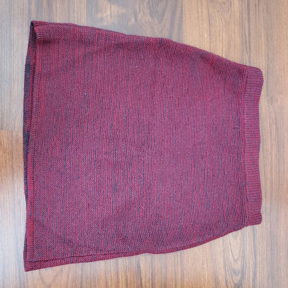 Knit mini skirt